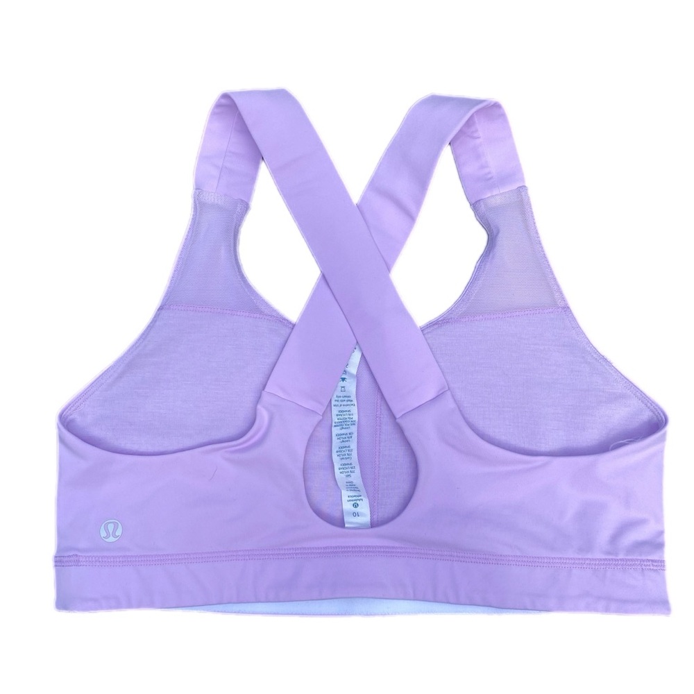 lululemon athletica All Sports Bra Pretty Purple size 10 - Picture 2 of 4